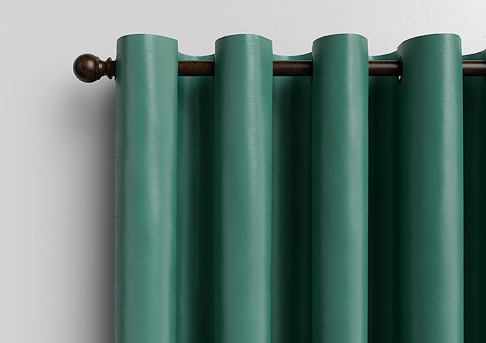 Akoya Faux Silk, Lustre Emerald Green - Made to Measure Curtain - Image 13